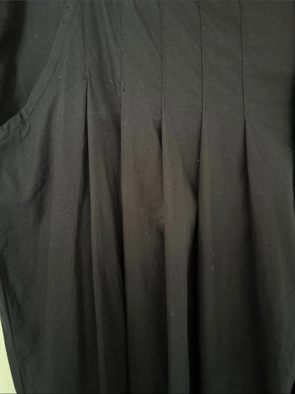 FREE PEOPLE Cassia Pleated cotton black Ultra Wide Leg Trouser Pants 12 large